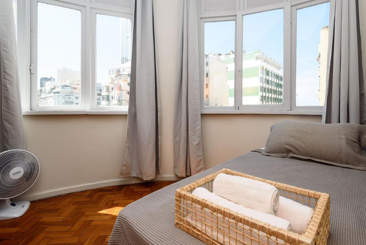 2 Quartos Em Copacabana C/ Vista-Mar | Pj 135/808 Рио-де-Жанейро Экстерьер фото