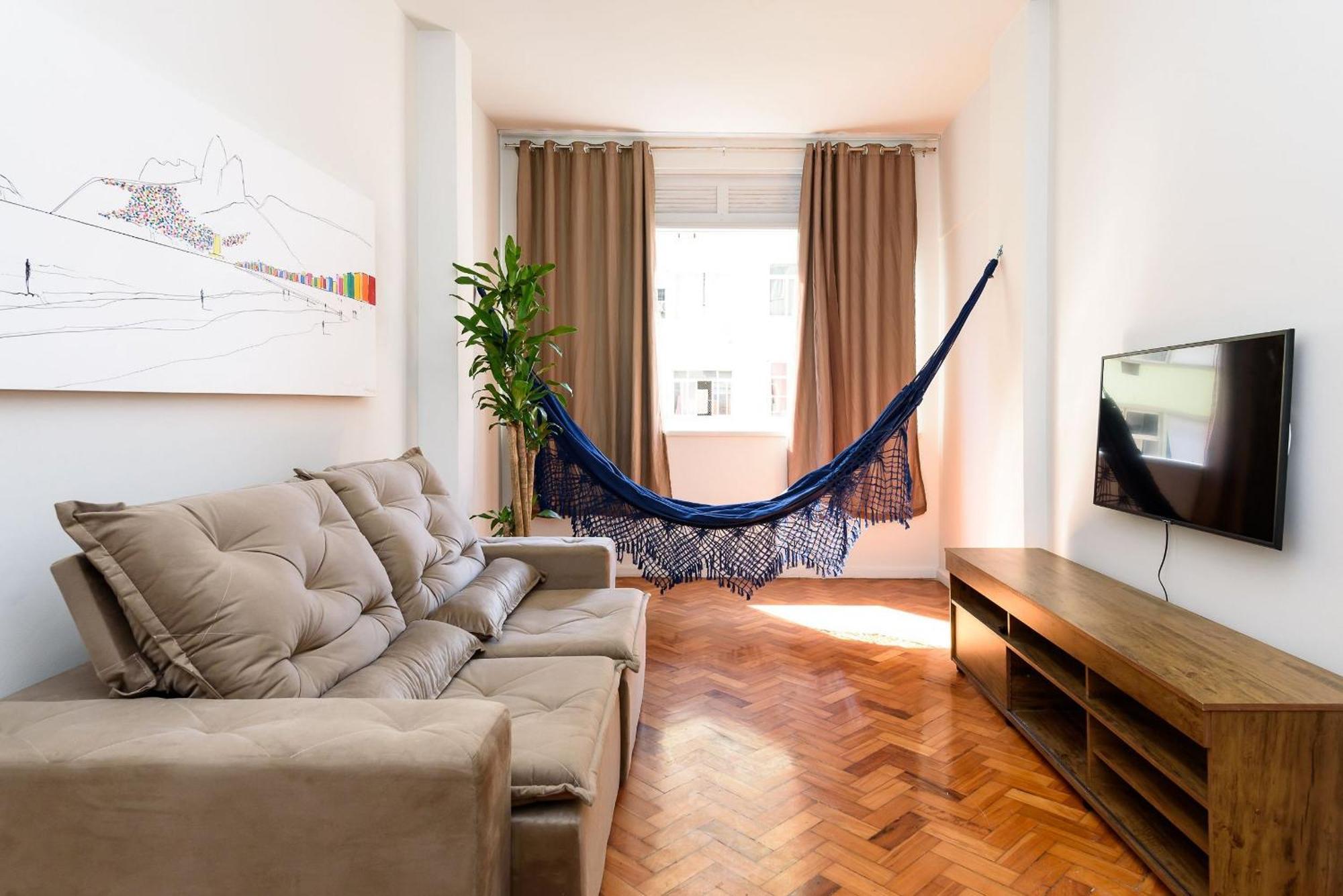2 Quartos Em Copacabana C/ Vista-Mar | Pj 135/808 Рио-де-Жанейро Экстерьер фото